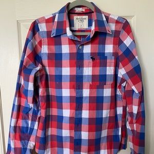 Abercrombie & Fitch muscle fit plaid shirt